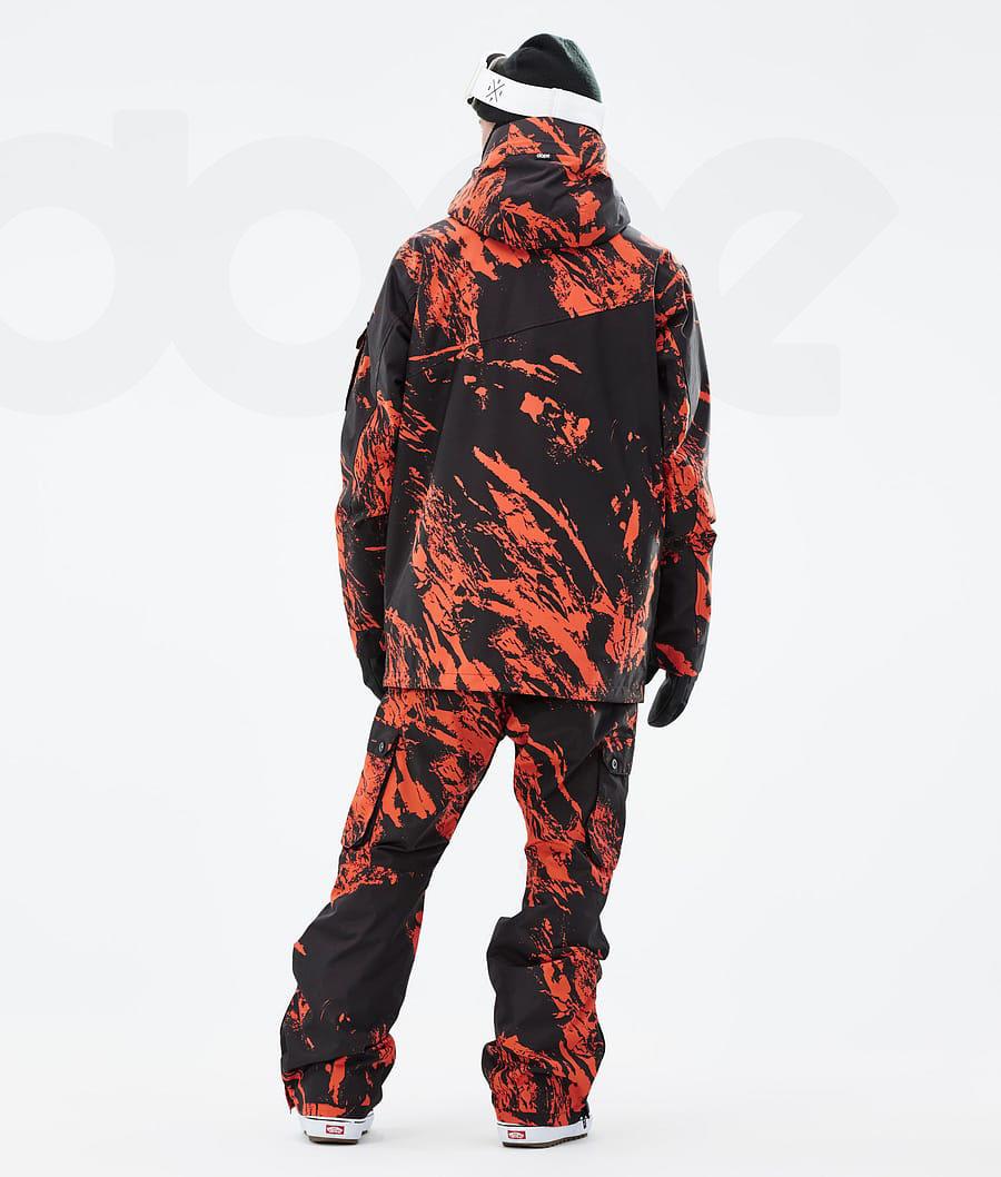 Dope Adept Paint Snowboardjacken Herren Orange | CH2338FM