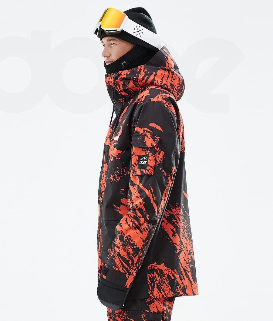 Dope Adept Paint Snowboardjacken Herren Orange | CH2338FM