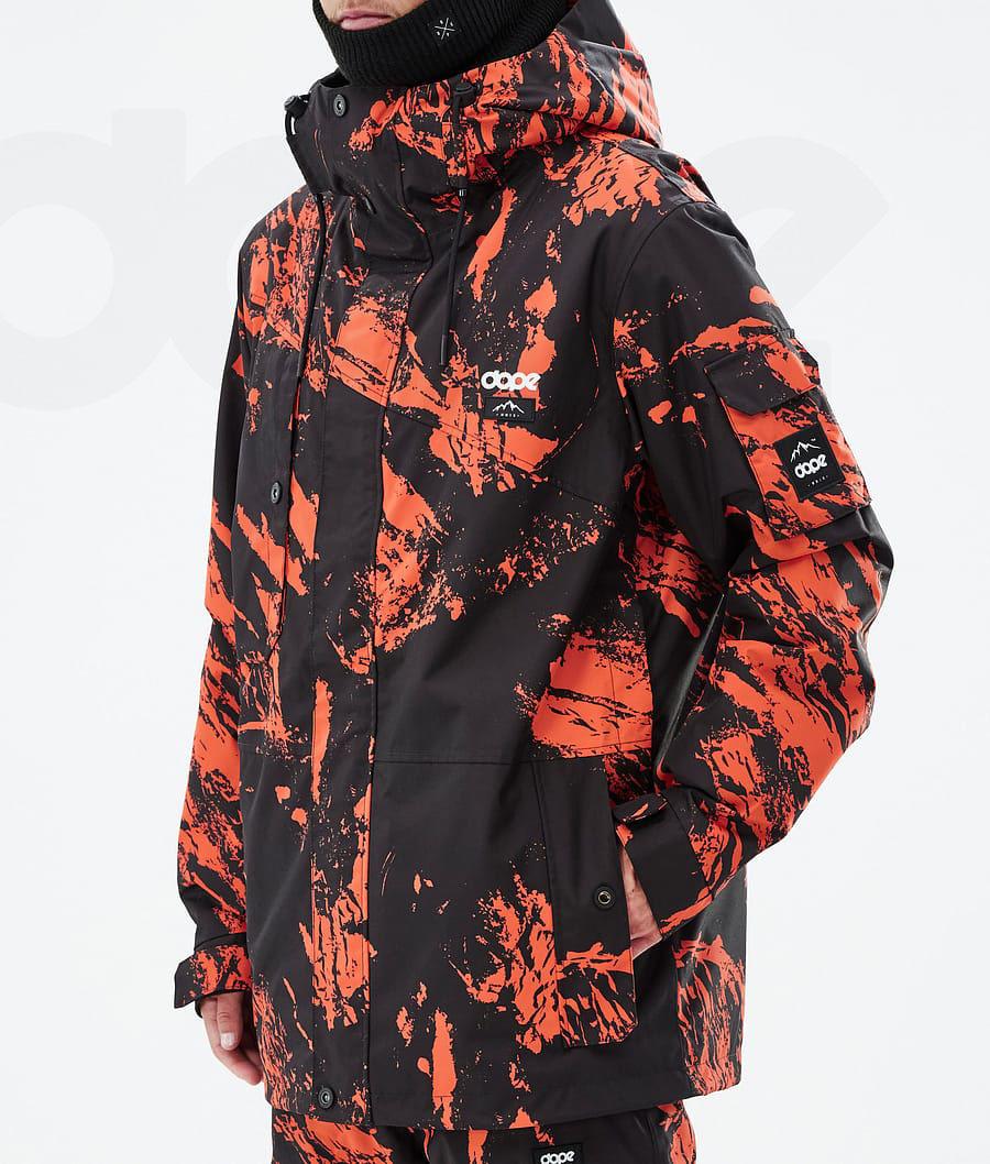 Dope Adept Paint Snowboardjacken Herren Orange | CH2338FM