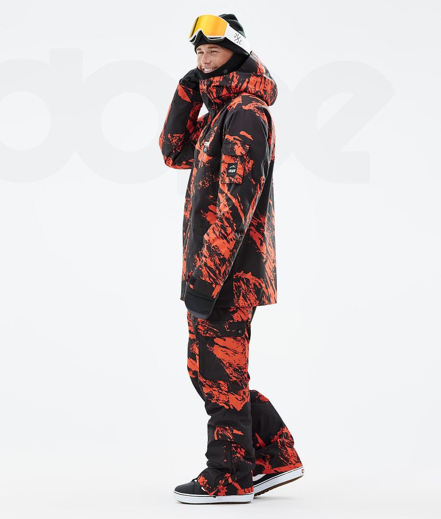 Dope Adept Paint Snowboardjacken Herren Orange | CH2338FM