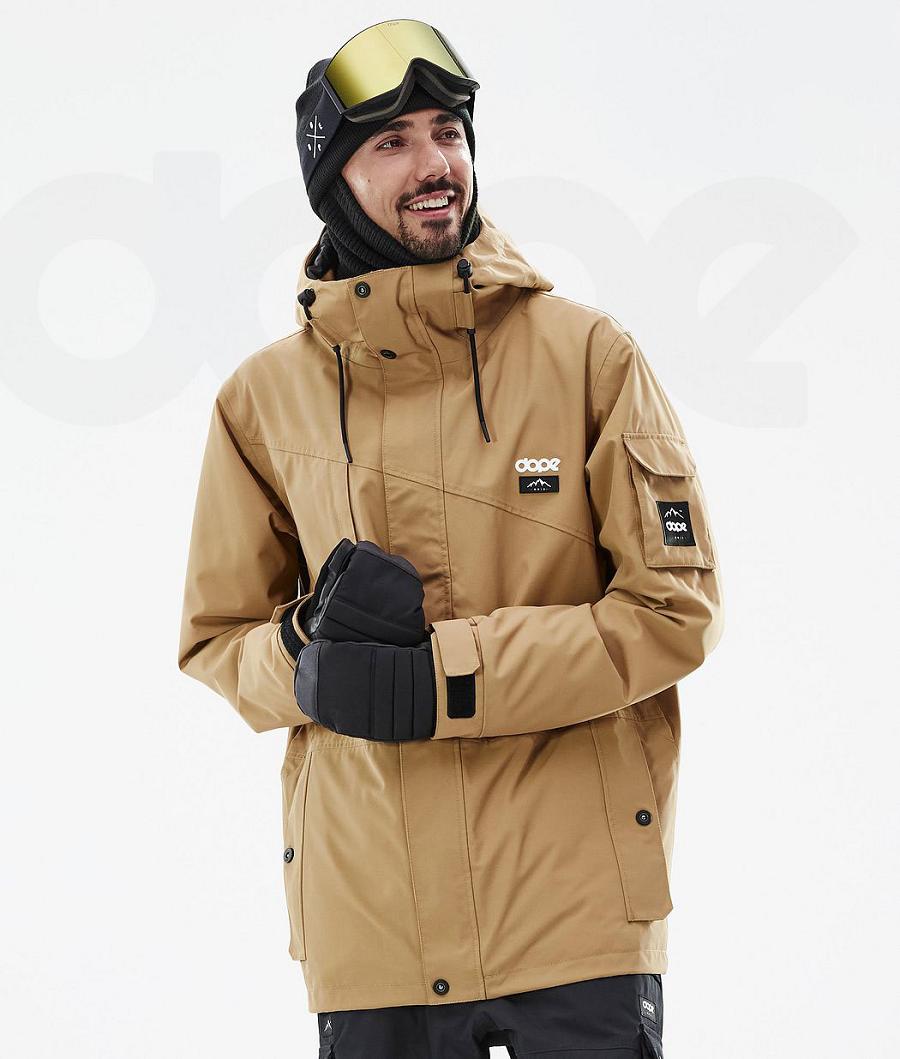 Dope Adept Skijacken Herren Gold | CH2209WY