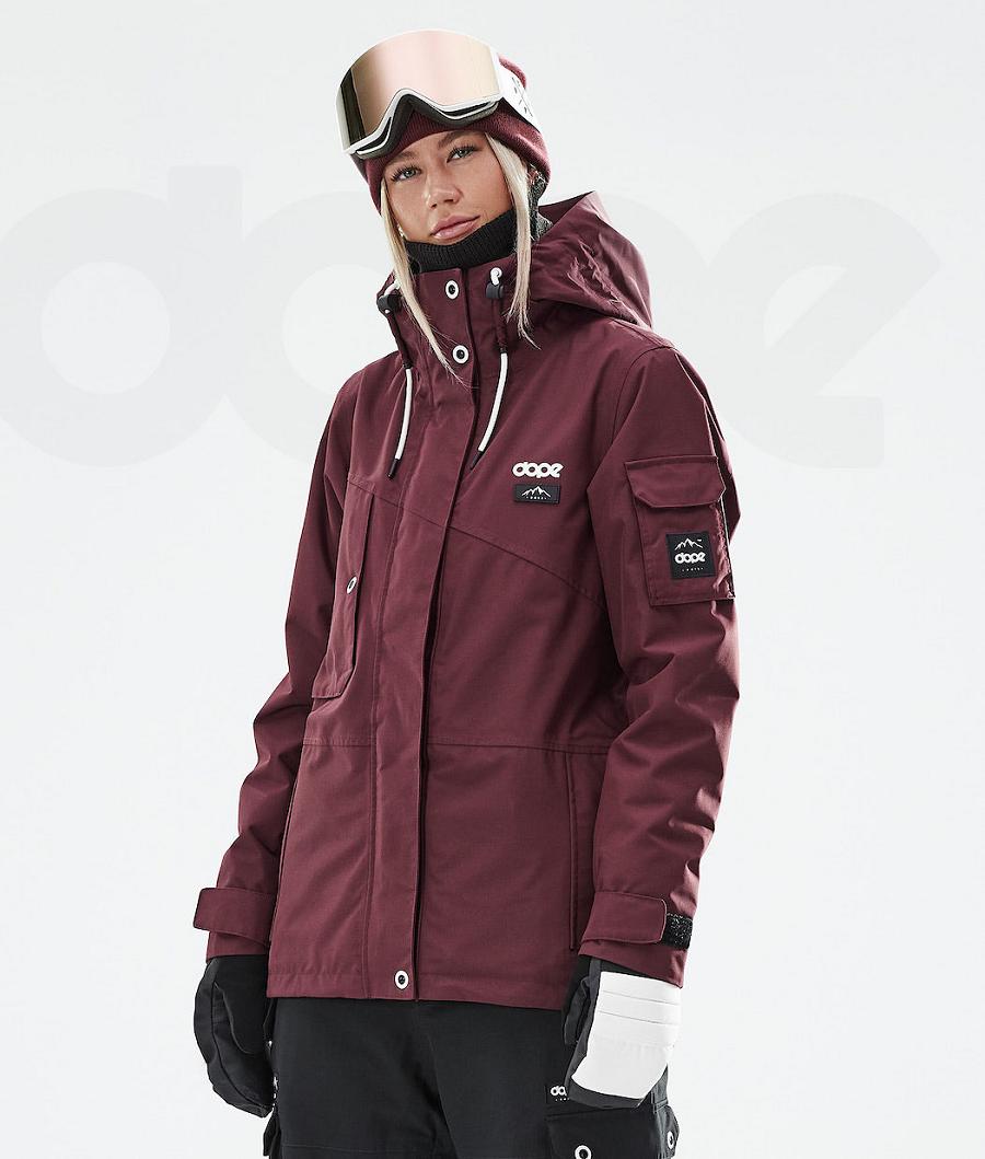 Dope Adept W 2021 Skijacken Damen Bordeaux | CH1503BC