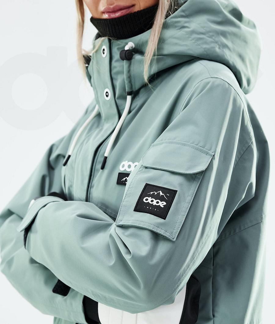 Dope Adept W 2021 Snowboardjacken Damen Grün | CH1671PQ