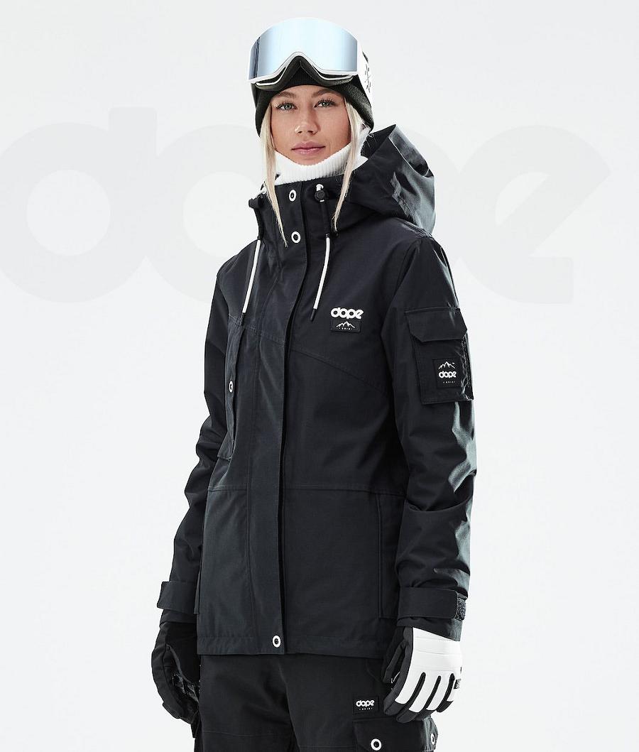 Dope Adept W 2021 Snowboardjacken Damen Schwarz | CH1673SO