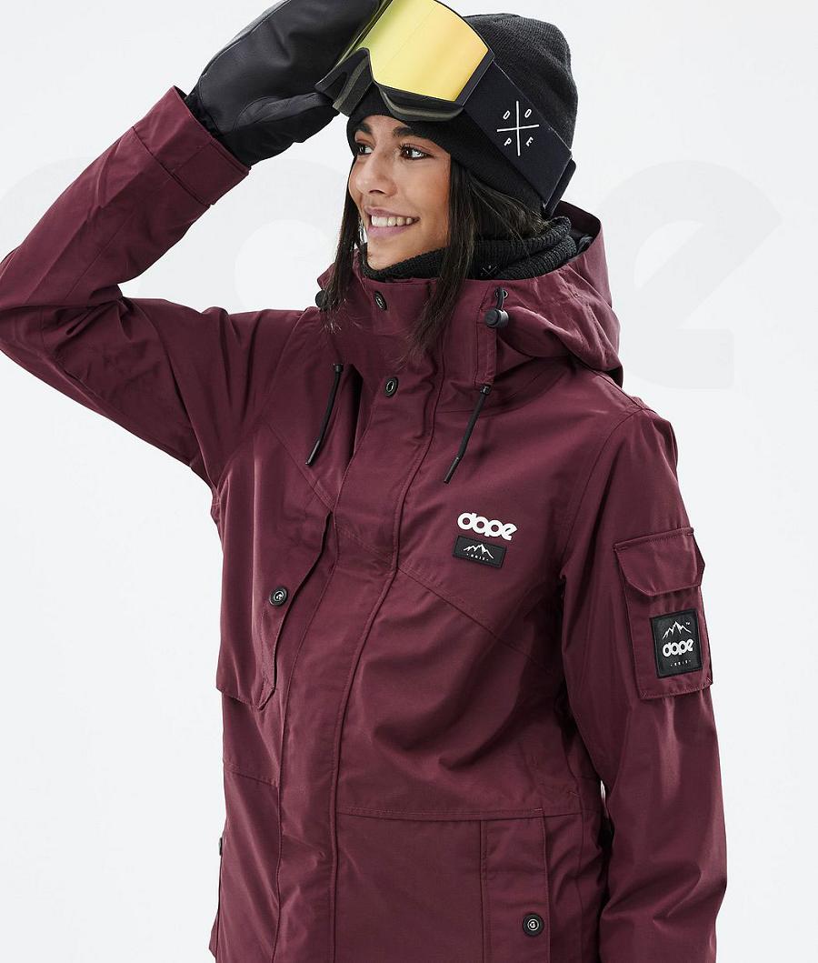 Dope Adept W Don Skijacken Damen Bordeaux | CH1501CE