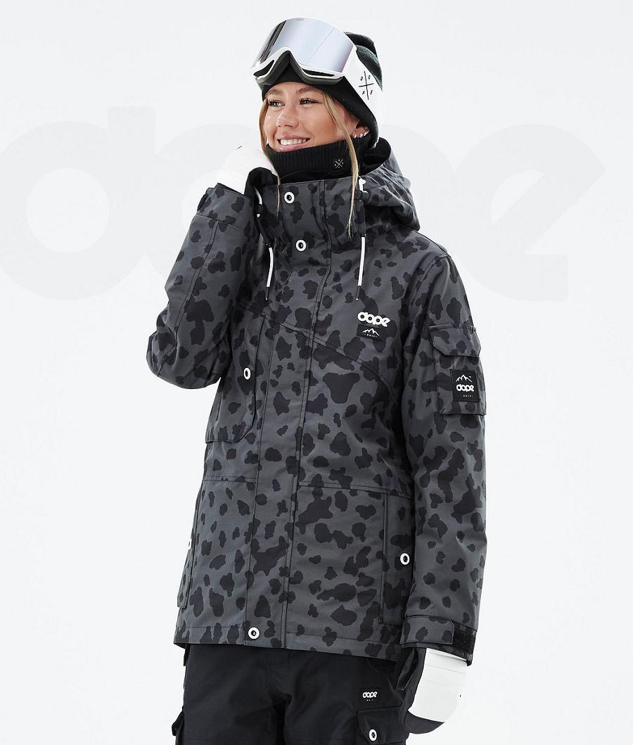 Dope Adept W Dots Skijacken Damen Schwarz | CH1500XF