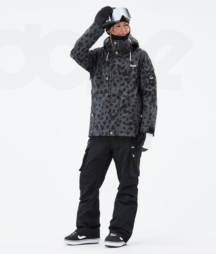 Dope Adept W Dots Snowboardjacken Damen Schwarz | CH1669IS