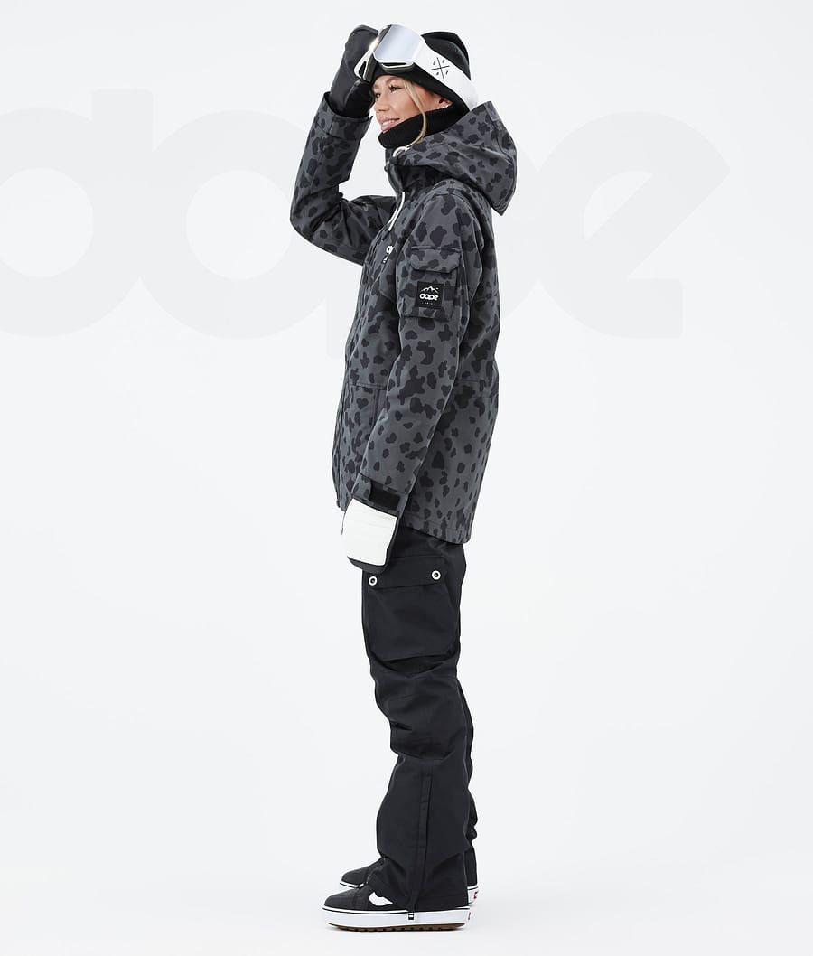 Dope Adept W Dots Snowboardjacken Damen Schwarz | CH1669IS