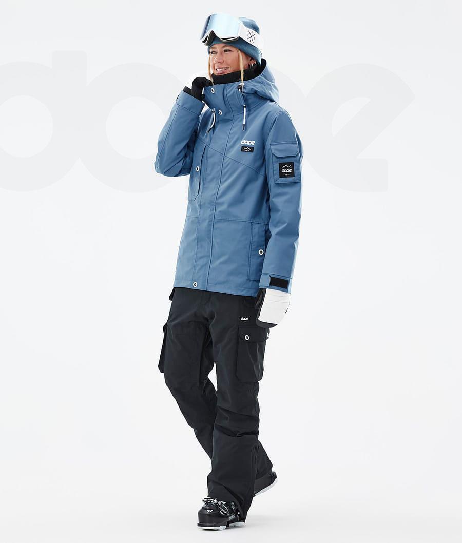 Dope Adept W Skijacken Damen Blau Grau | CH1509RW