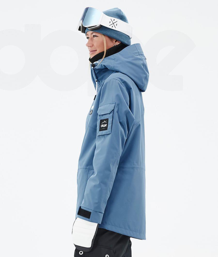 Dope Adept W Skijacken Damen Blau Grau | CH1509RW