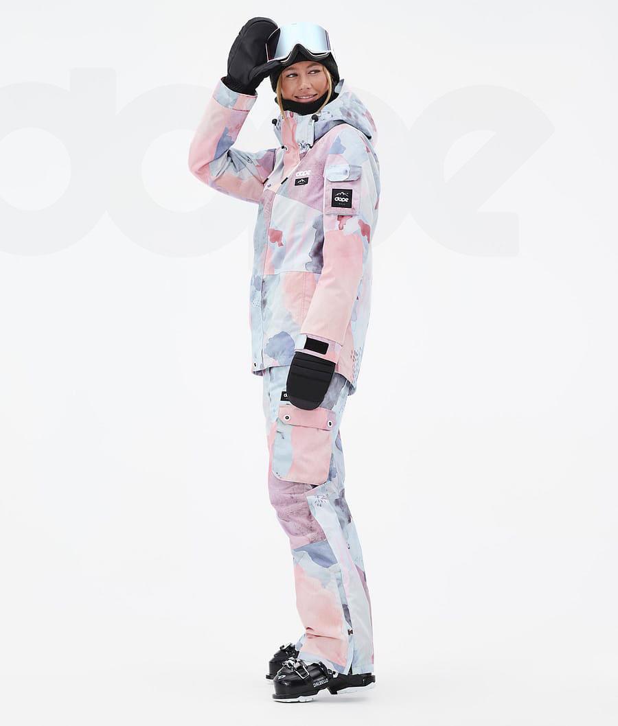 Dope Adept W Skijacken Damen Rosa Mehrfarbig | CH1512UT