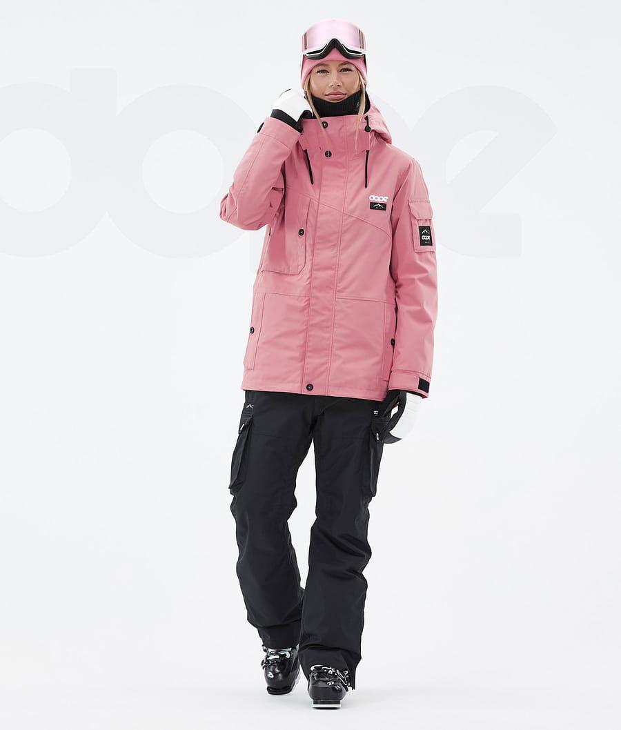 Dope Adept W Skijacken Damen Rosa Schwarz | CH1513IS