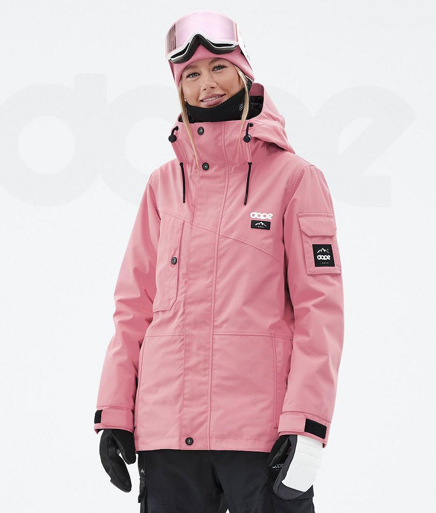 Dope Adept W Skijacken Damen Rosa Schwarz | CH1513IS