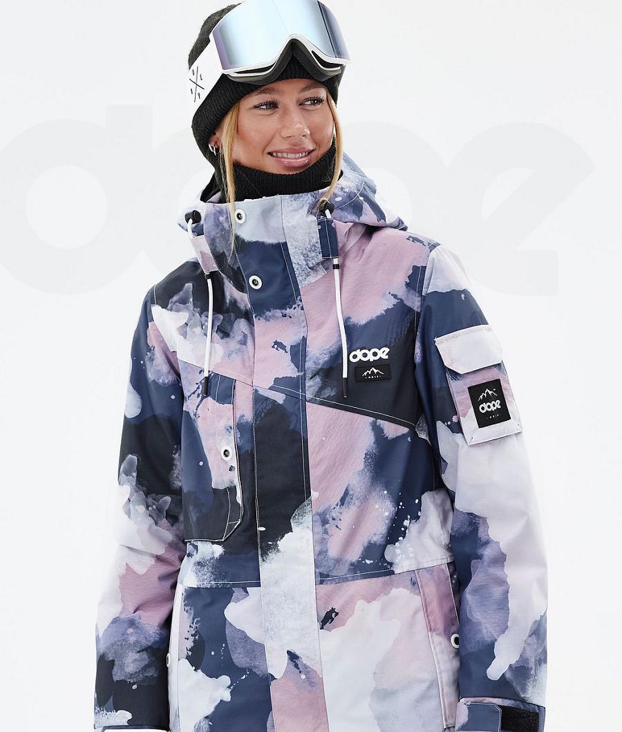 Dope Adept W Snowboardjacken Damen Blau Mehrfarbig | CH1678JJ