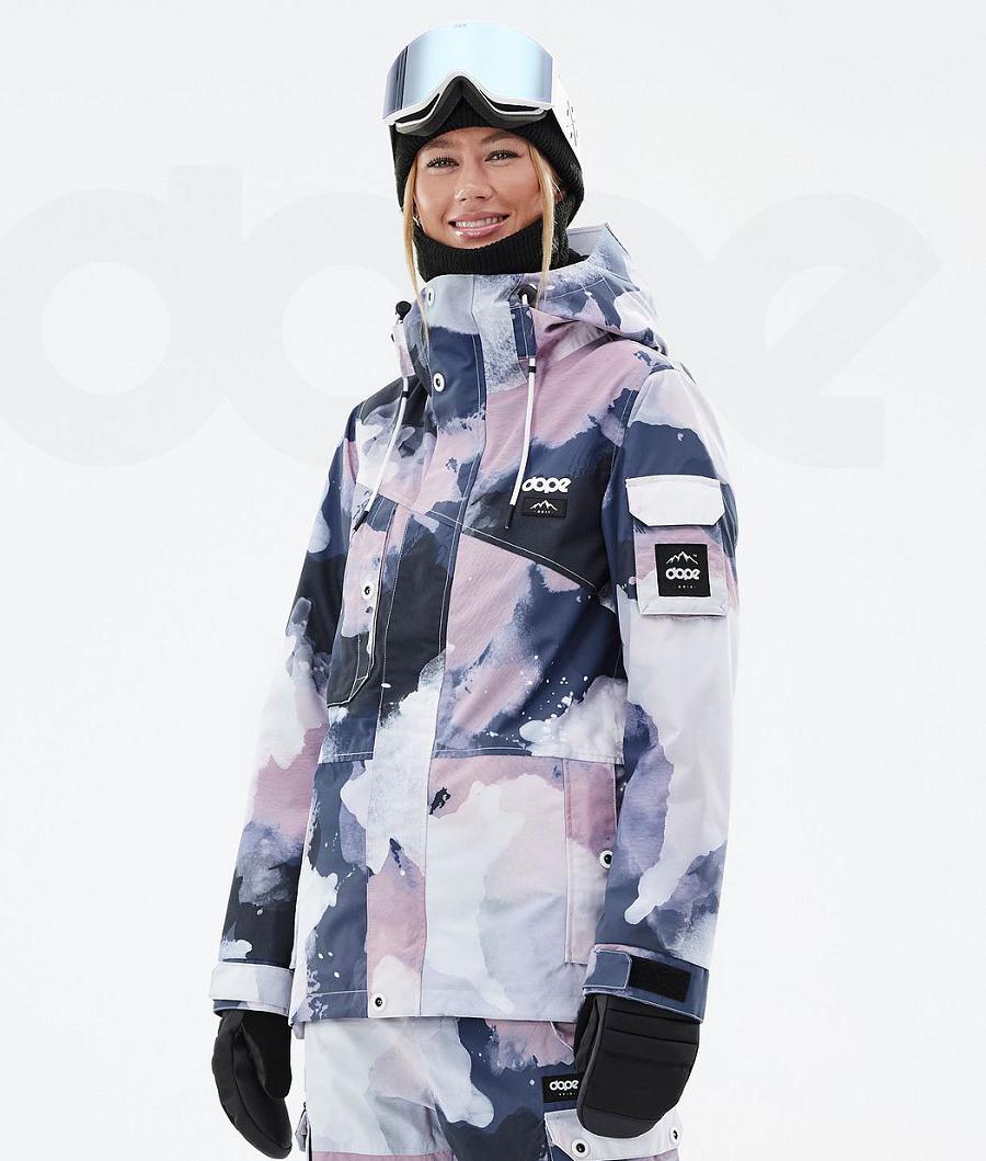 Dope Adept W Snowboardjacken Damen Blau Mehrfarbig | CH1678JJ