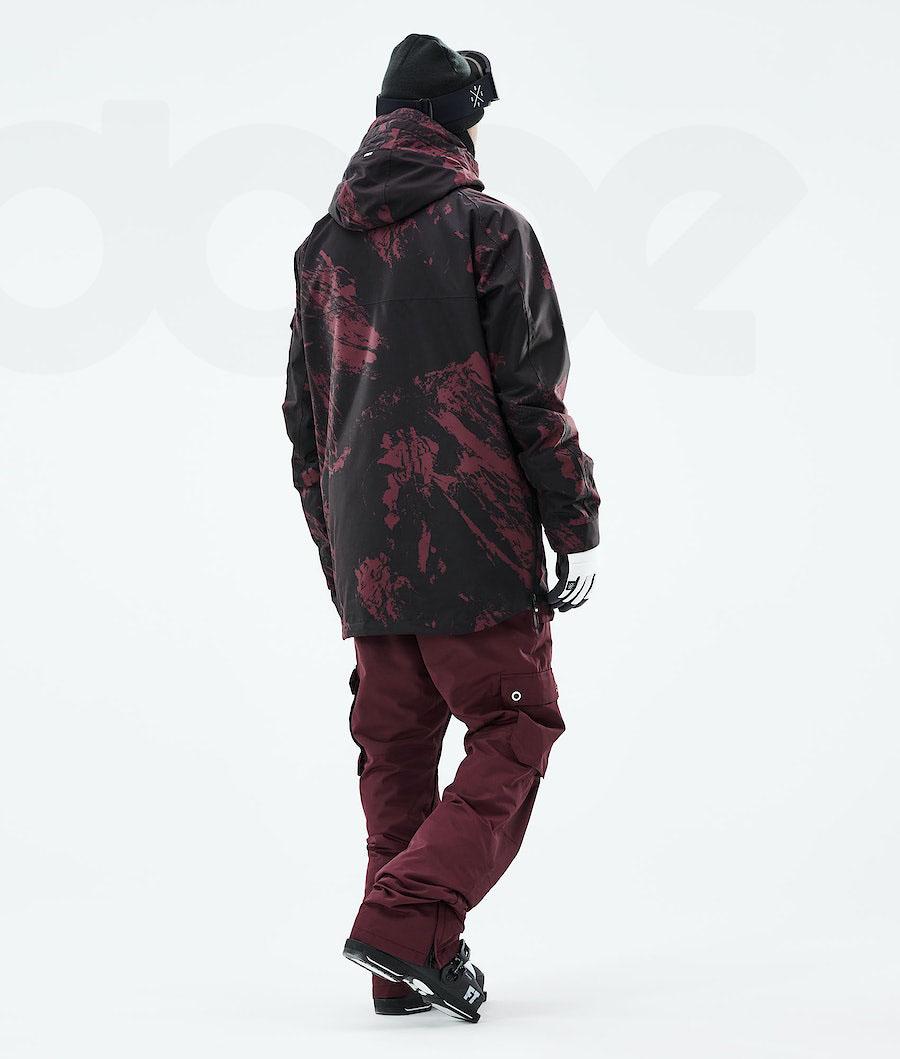 Dope Akin 2021 Paint Skijacken Herren Bordeaux | CH2182QZ