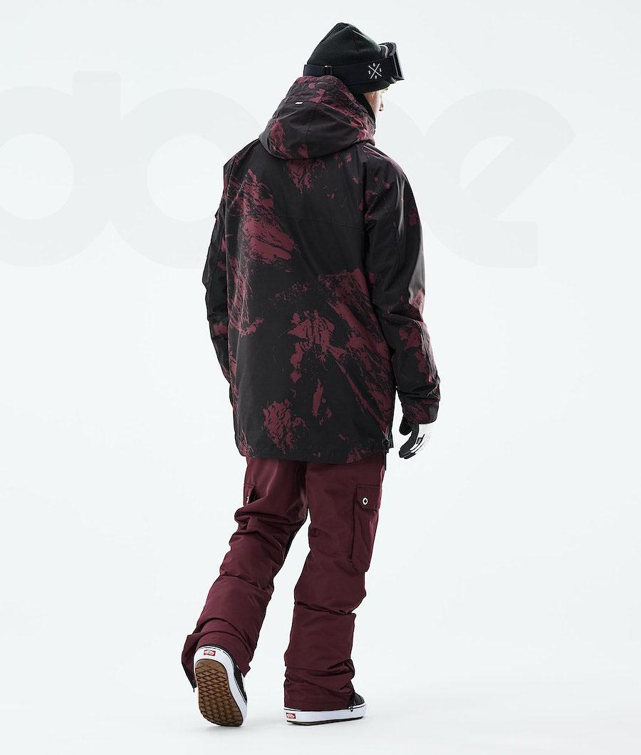 Dope Akin 2021 Paint Snowboardjacken Herren Bordeaux | CH2321TV