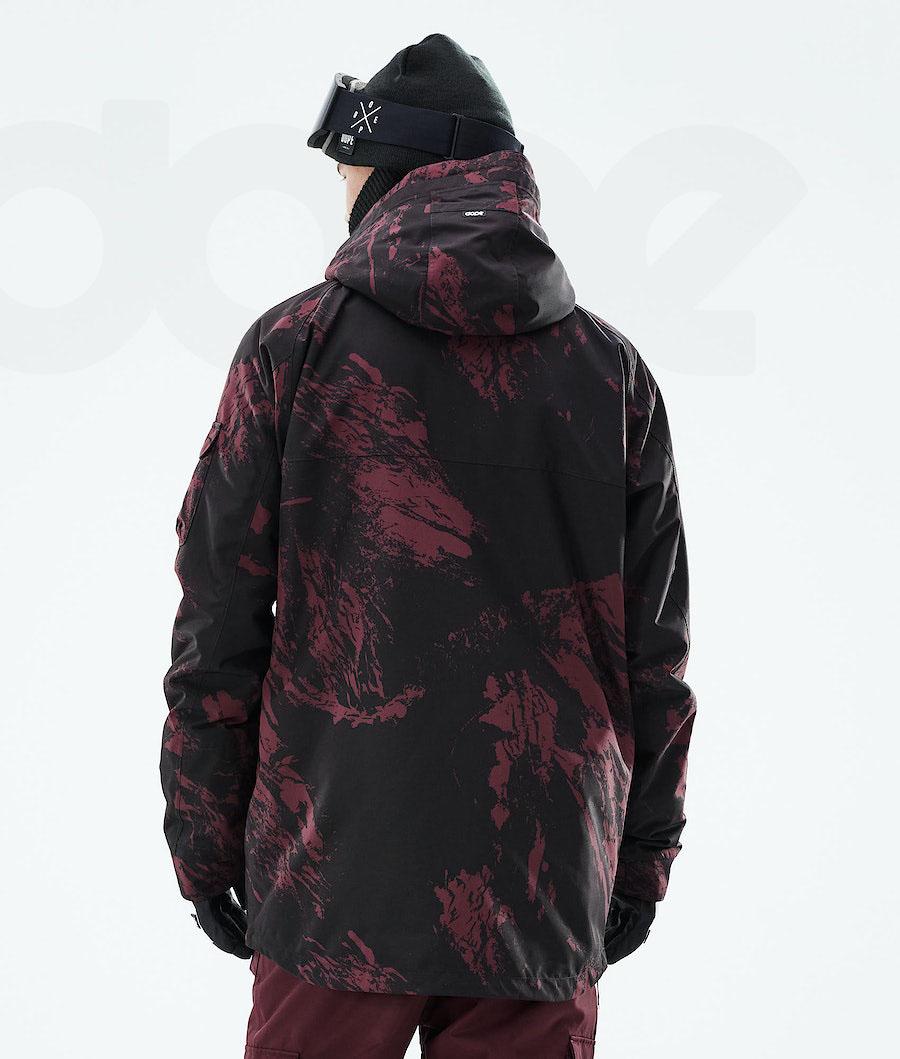 Dope Akin 2021 Paint Snowboardjacken Herren Bordeaux | CH2321TV