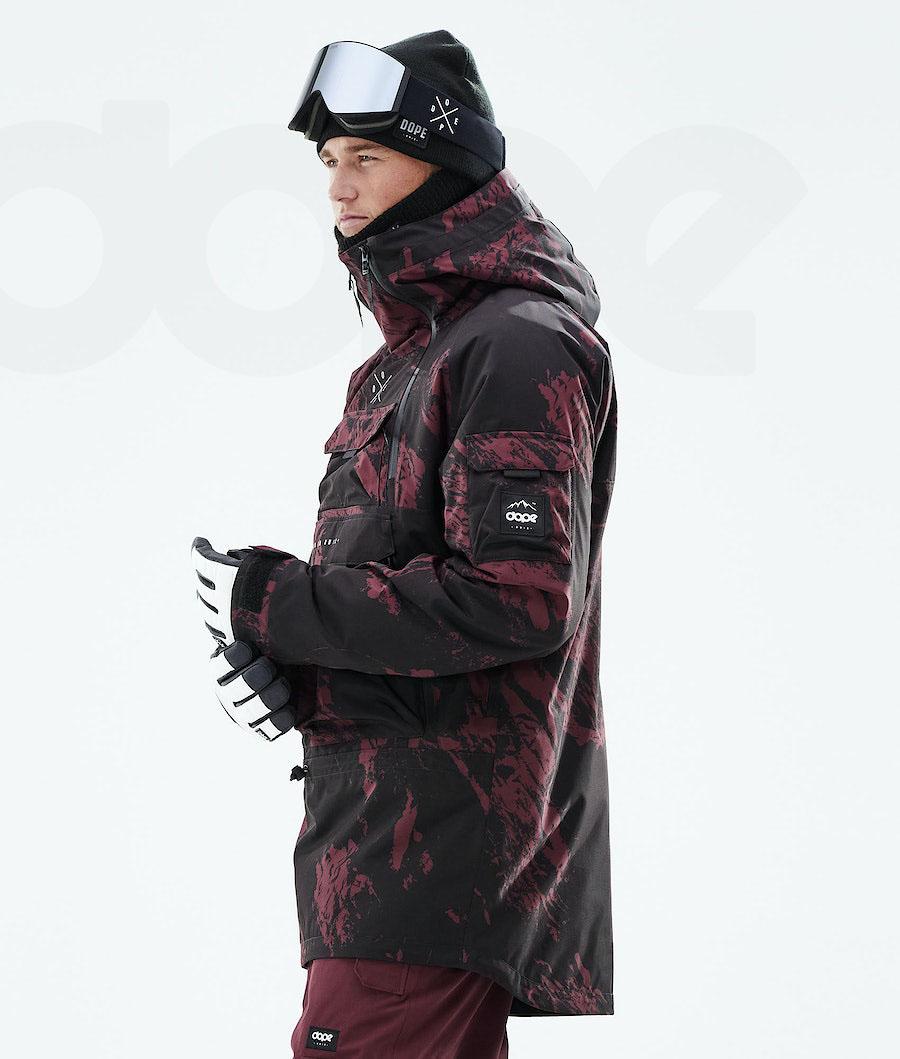 Dope Akin 2021 Paint Snowboardjacken Herren Bordeaux | CH2321TV