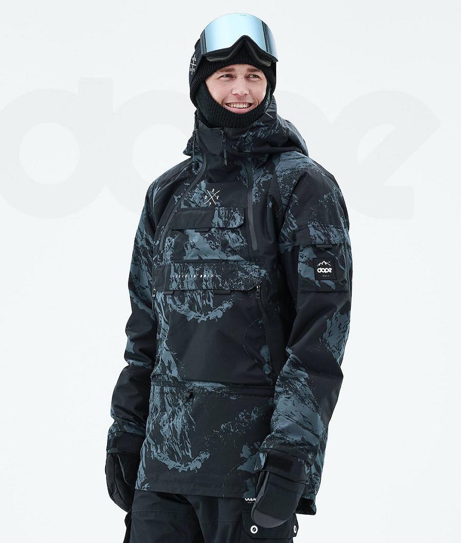 Dope Akin 2021 Paint Snowboardjacken Herren Blau | CH2322RW