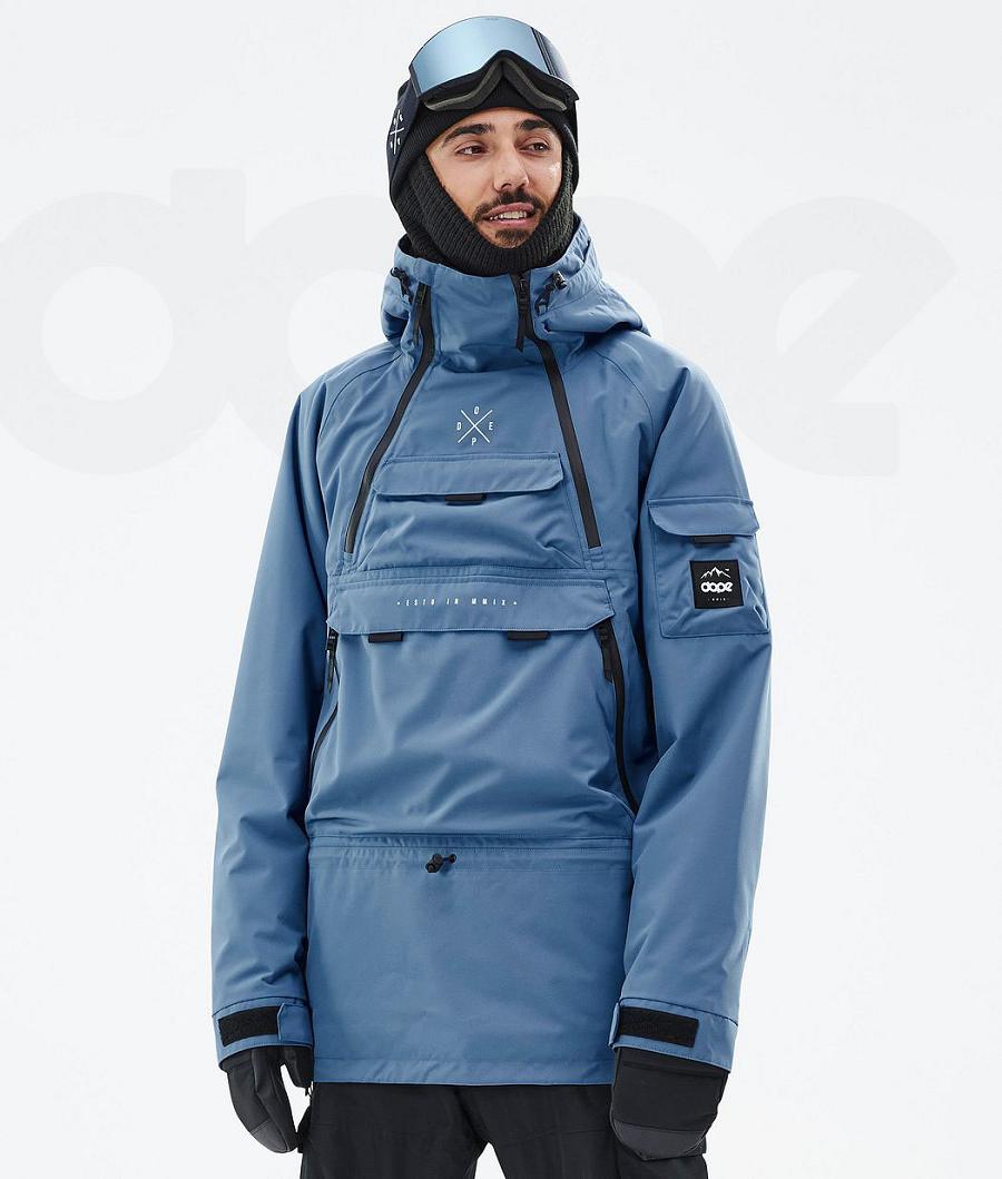 Dope Akin Skijacken Herren Blau Grau | CH2194DN