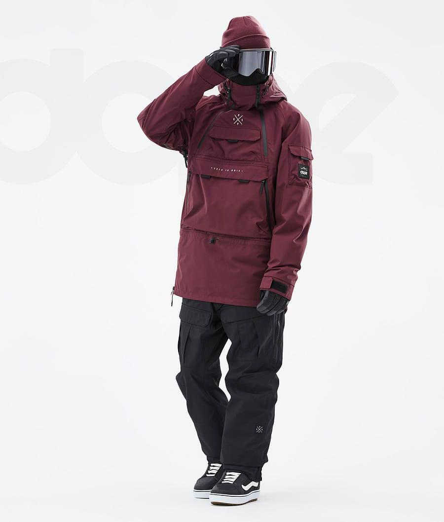 Dope Akin Snowboardjacken Herren Bordeaux | CH2333LH