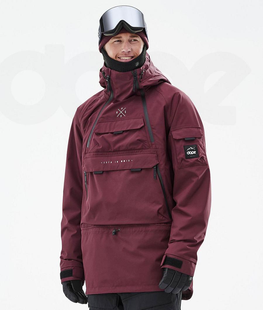 Dope Akin Snowboardjacken Herren Bordeaux | CH2333LH