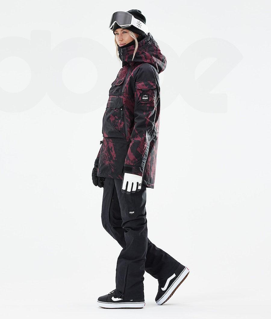 Dope Akin W 2021 Paint Snowboardjacken Damen Bordeaux | CH1653KI