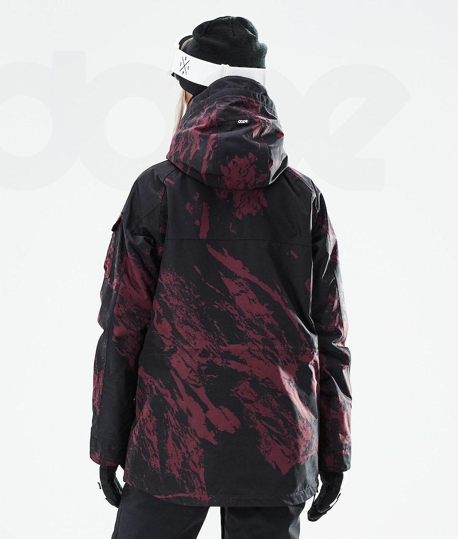 Dope Akin W 2021 Paint Snowboardjacken Damen Bordeaux | CH1653KI