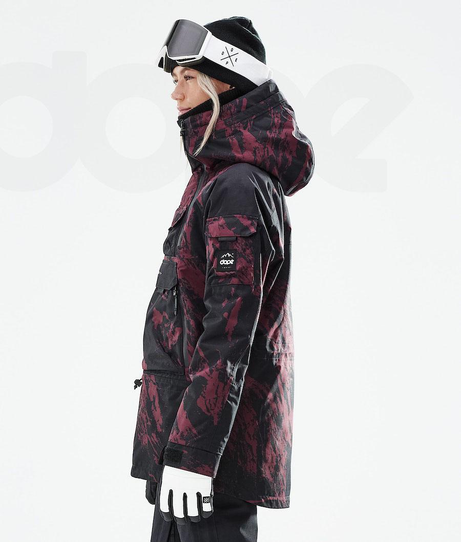 Dope Akin W 2021 Paint Snowboardjacken Damen Bordeaux | CH1653KI