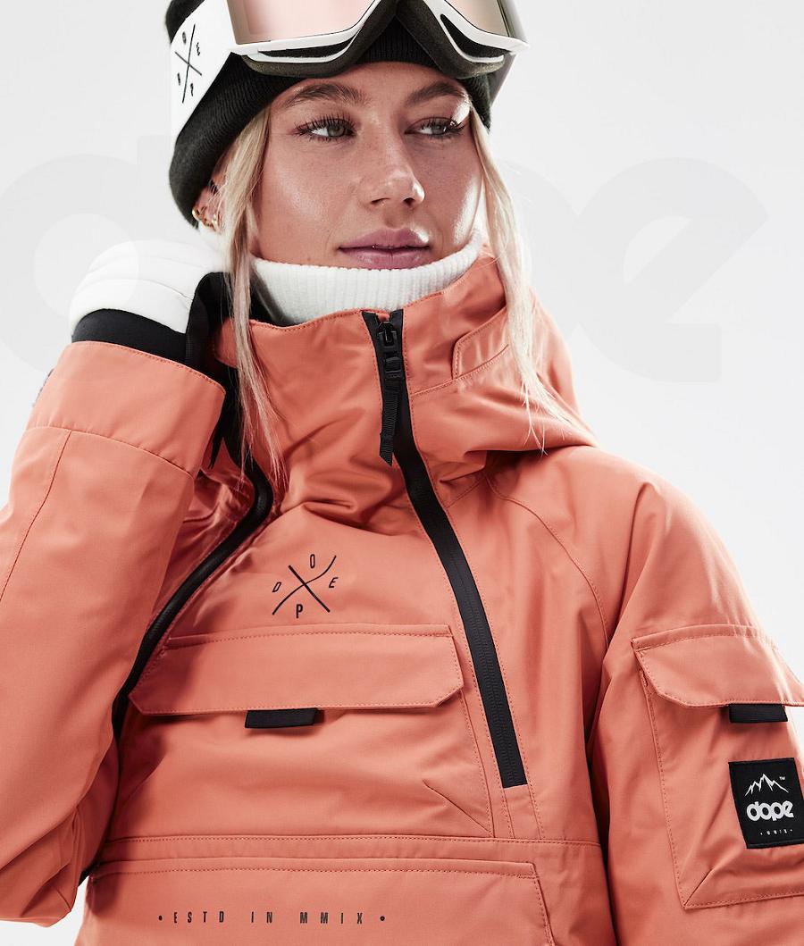 Dope Akin W 2021 Skijacken Damen Orange | CH1487IS