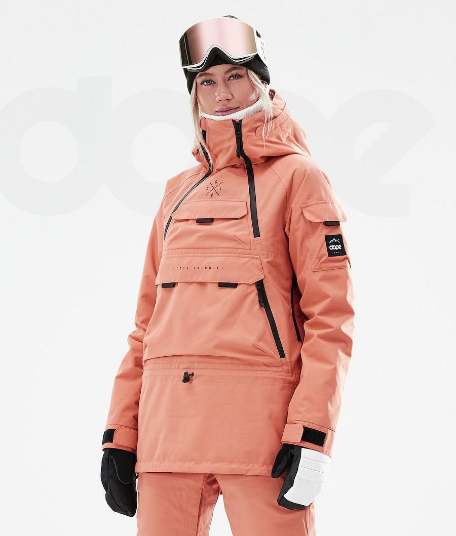 Dope Akin W 2021 Skijacken Damen Orange | CH1487IS