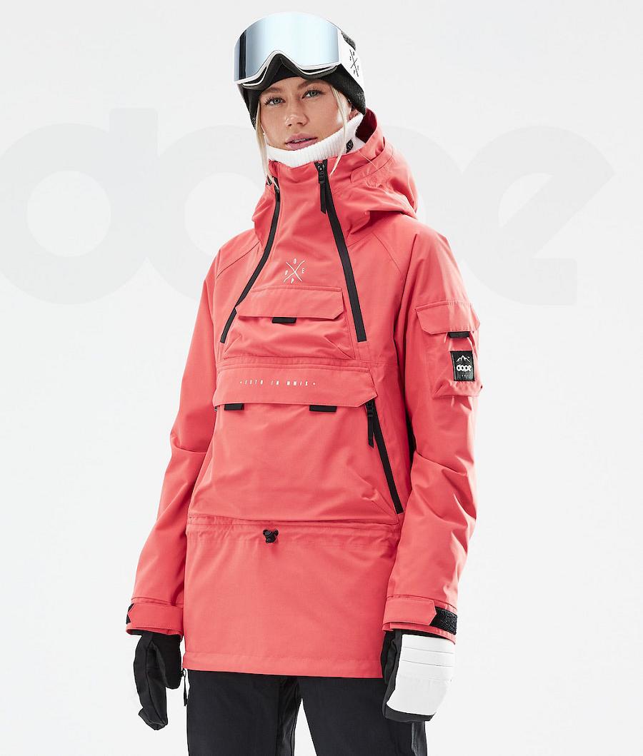 Dope Akin W 2021 Skijacken Damen Rot | CH1488OR