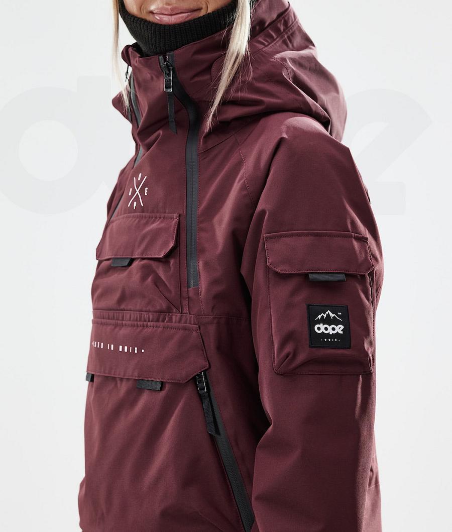 Dope Akin W 2021 Snowboardjacken Damen Bordeaux | CH1655ZG