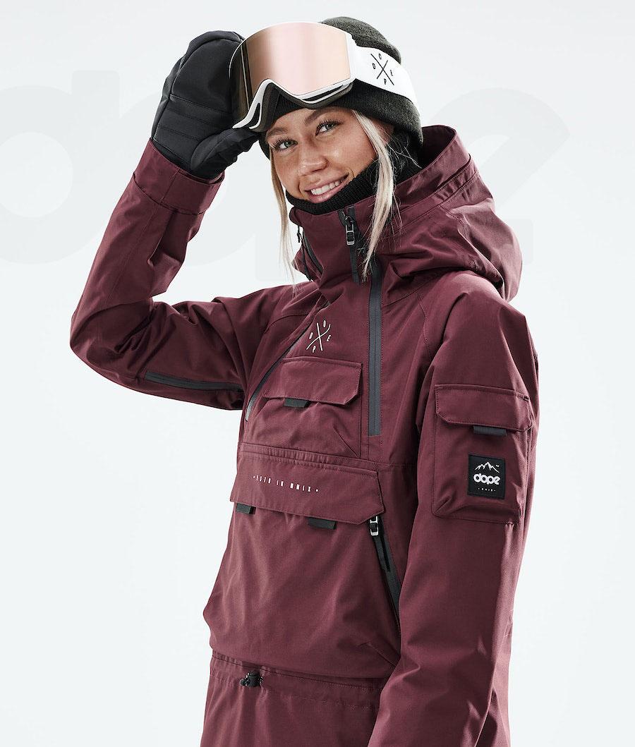 Dope Akin W 2021 Snowboardjacken Damen Bordeaux | CH1655ZG