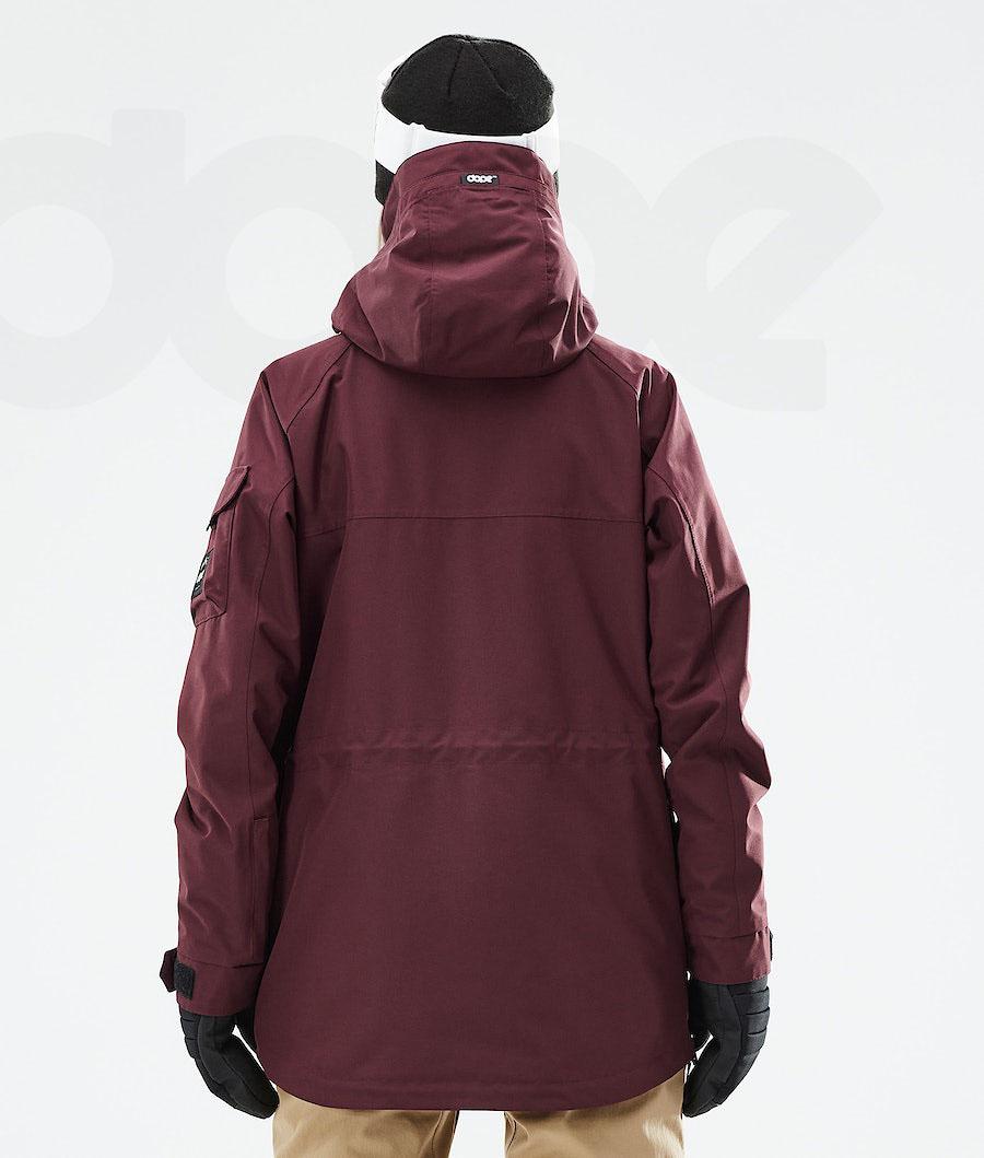 Dope Akin W 2021 Snowboardjacken Damen Bordeaux | CH1655ZG