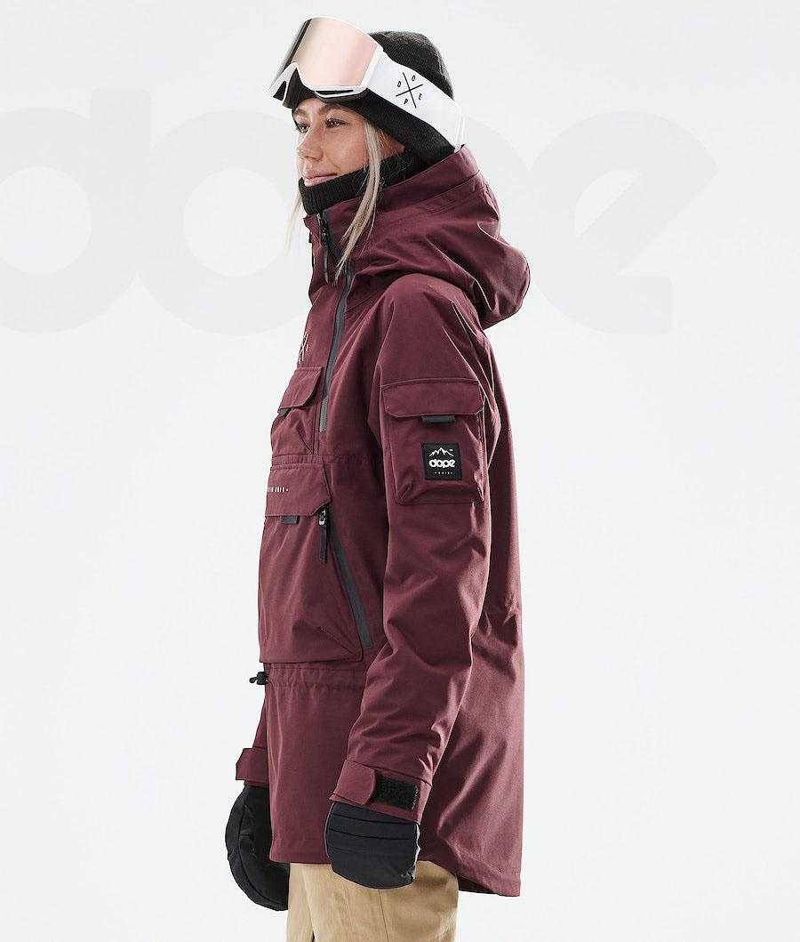 Dope Akin W 2021 Snowboardjacken Damen Bordeaux | CH1655ZG