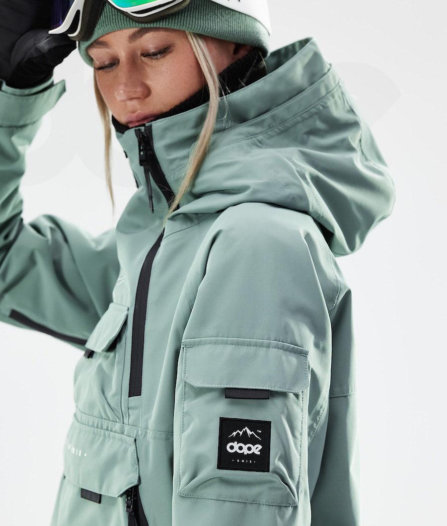 Dope Akin W 2021 Snowboardjacken Damen Grün | CH1654LH