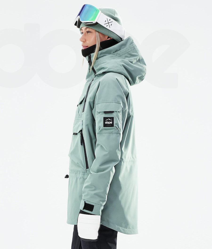 Dope Akin W 2021 Snowboardjacken Damen Grün | CH1654LH