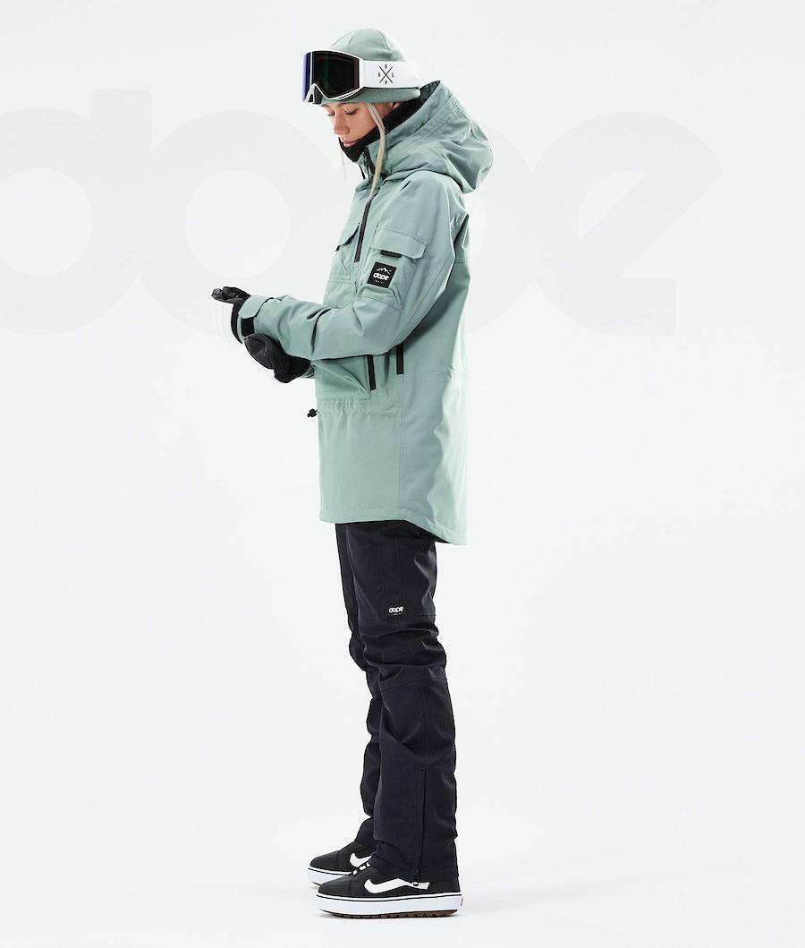 Dope Akin W 2021 Snowboardjacken Damen Grün | CH1654LH