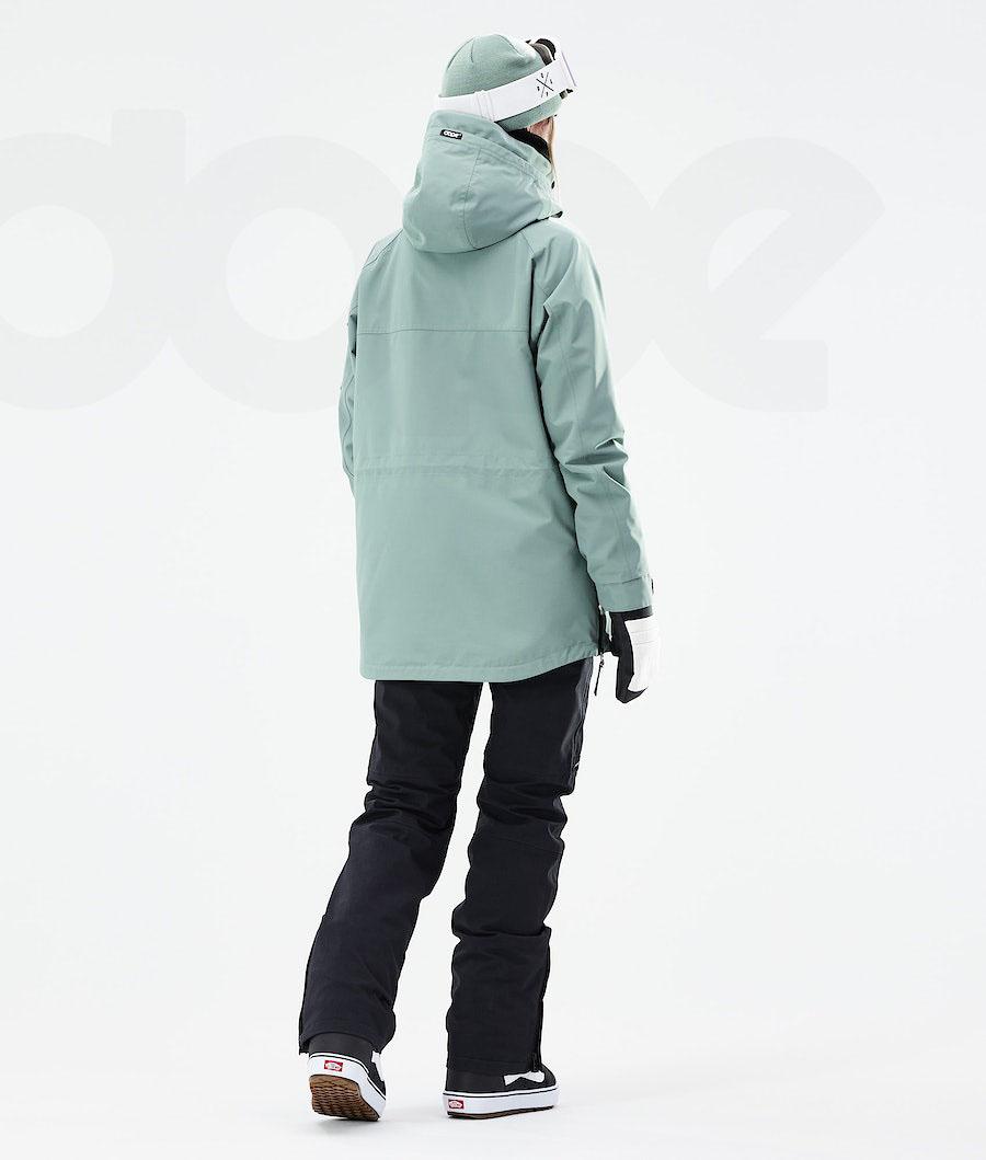 Dope Akin W 2021 Snowboardjacken Damen Grün | CH1654LH