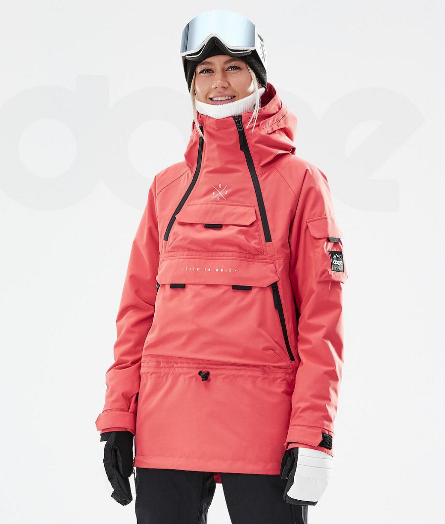 Dope Akin W 2021 Snowboardjacken Damen Rot | CH1657CE