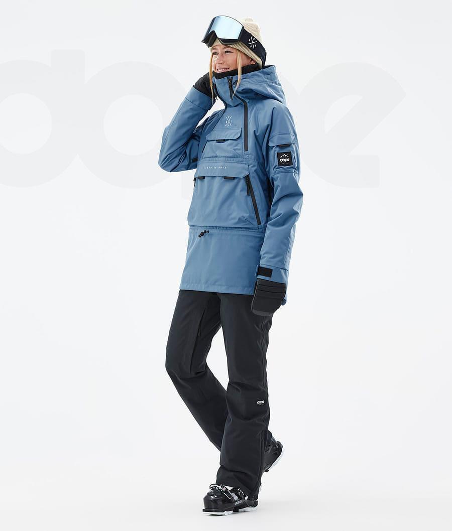 Dope Akin W Skijacken Damen Blau Grau | CH1496JJ