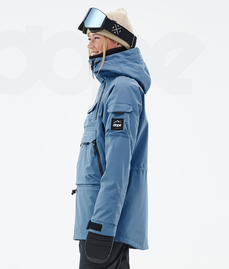 Dope Akin W Skijacken Damen Blau Grau | CH1496JJ