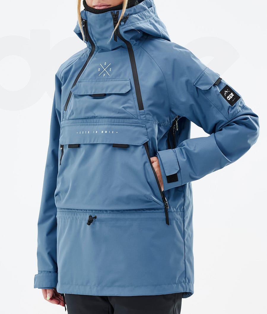 Dope Akin W Skijacken Damen Blau Grau | CH1496JJ