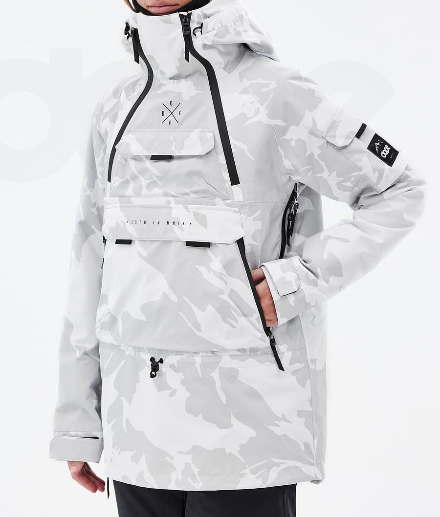 Dope Akin W Skijacken Damen Grau Camouflage | CH1491SO