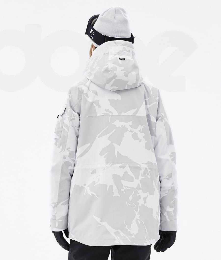 Dope Akin W Skijacken Damen Grau Camouflage | CH1491SO