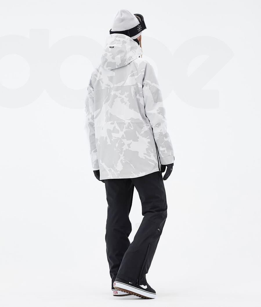 Dope Akin W Snowboardjacken Damen Grau Camouflage | CH1663WY