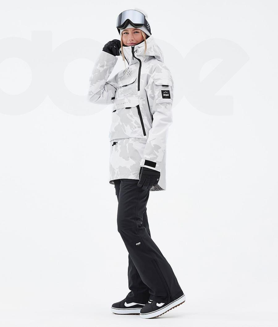 Dope Akin W Snowboardjacken Damen Grau Camouflage | CH1663WY