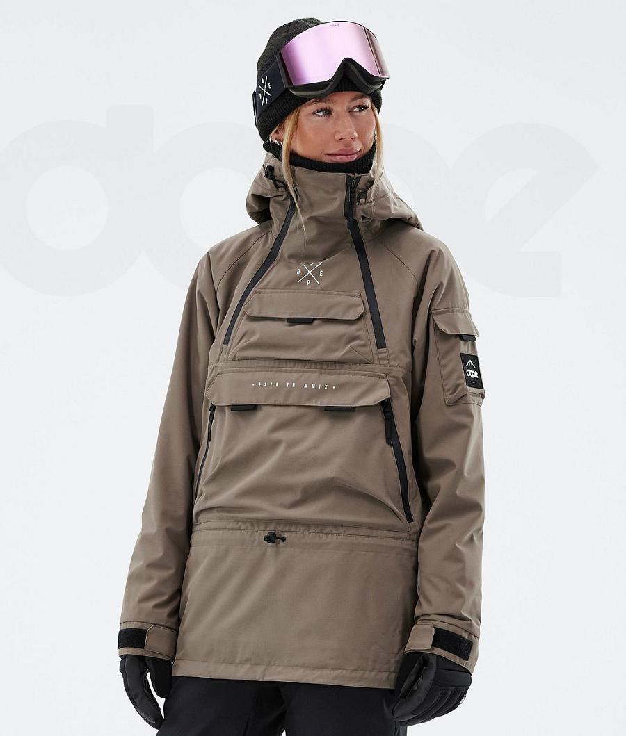 Dope Akin W Snowboardjacken Damen Kaffee | CH1664EX